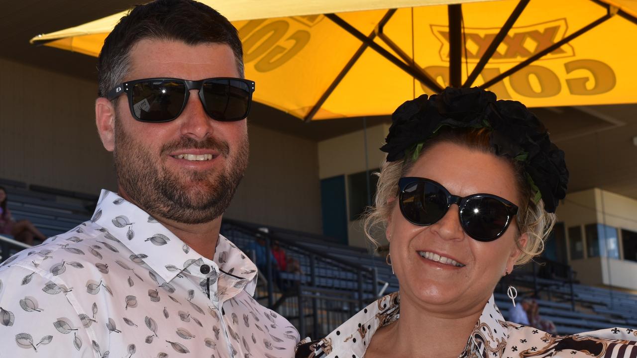 Craig Keep and Jaime Skiller at the Gympie Times Ladies Race Day 2021. Photo: Elizabeth Neil