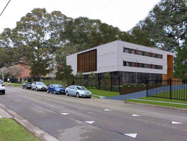 Artist impression of the three storey classroom block. Picture: NSW DET
