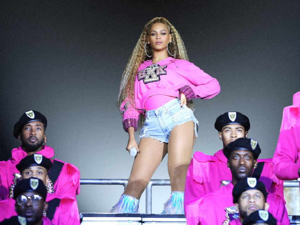 Beyonce, pictured onstage at Coachella last year, has made a stunning admission about her pregnancy in Homecoming. Picture: Parkwood Entertainment/Netflix via AP