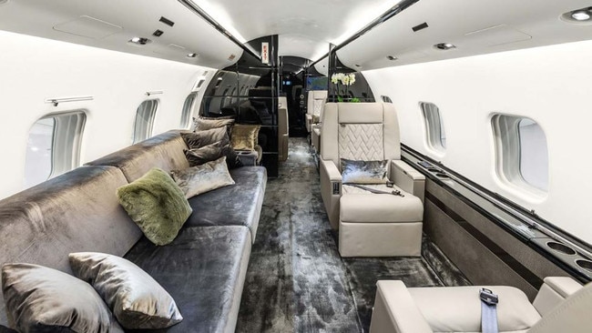 Inside a Global Express jet similar to Clive Palmer’s.