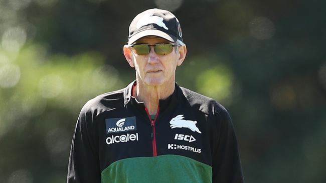 Rabbitohs coach Wayne Bennett has a job on his hands. Picture: Getty Images