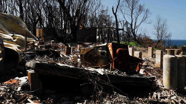 Collette Dinnigan's house burnt down on New Year's Eve in the summer bushfires. Picture: Jane Dempster