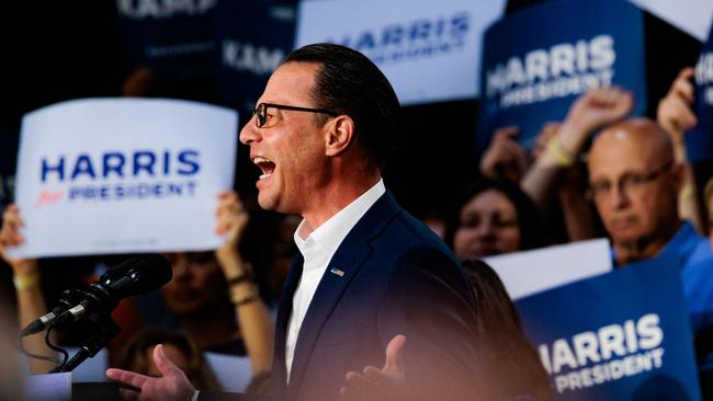 Republicans, including vice presidential nominee JD Vance, have accused Harris and Democrats of antisemitism in not selecting Shapiro. Picture: Hannah Beier/Getty Images/AFP