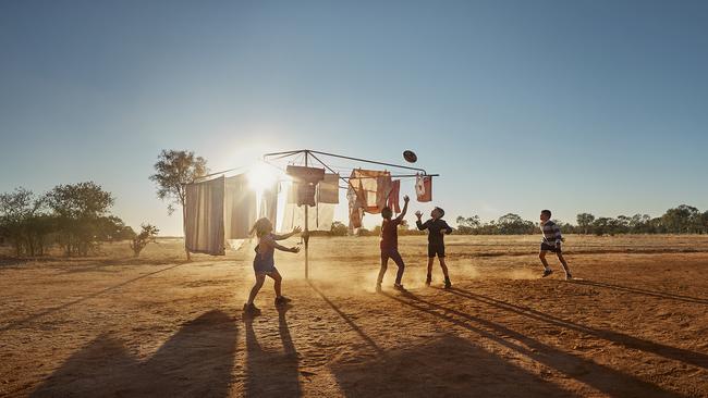 Behind the scenes of I Still Call Australia Home. Image by Toby Burrows.