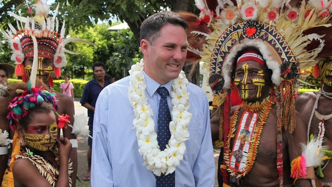 Richard Marles during a visit to PNG. Picture: Supplied