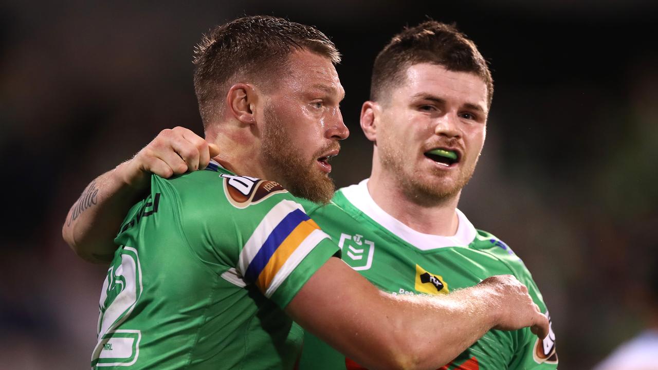 The Raiders have great success with English imports in recent seasons, including Elliott Whitehead and John Bateman. Picture: Mark Kolbe/Getty Images