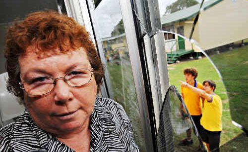 North Bundaberg State High School principal Shirley Johnson is disgusted by the continual vandalism directed at school property. . Picture: Max Fleet