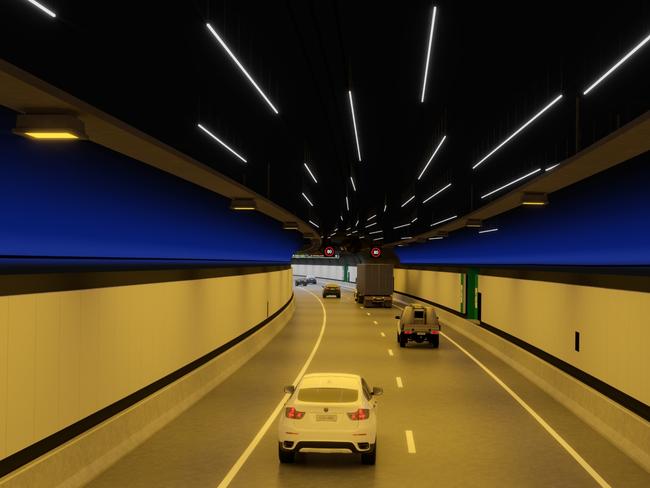 Artwork showing the lighting displays in the upcoming NorthConnex.