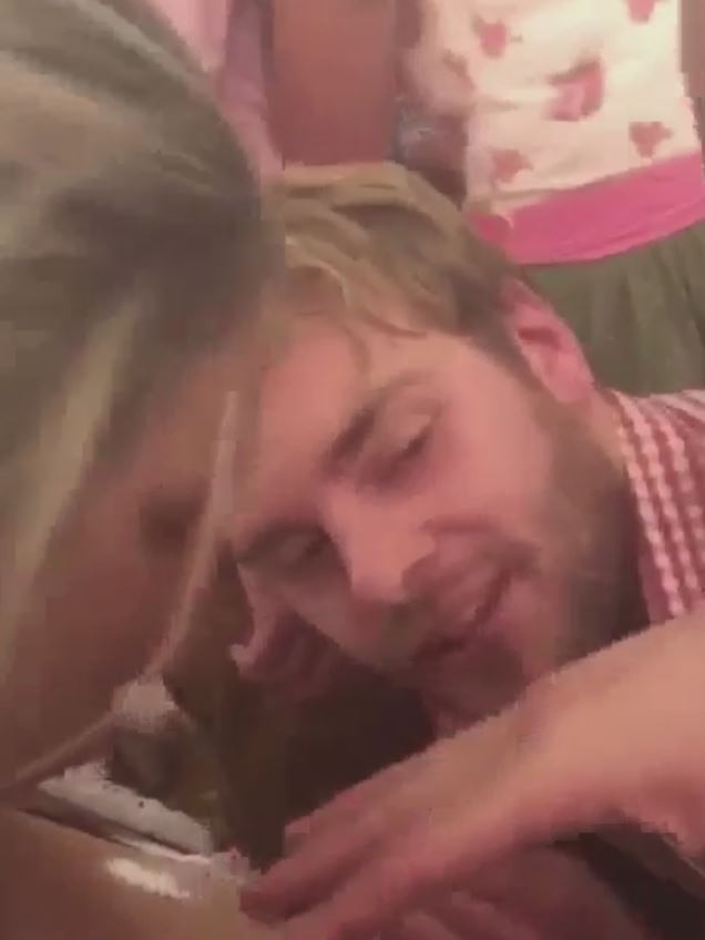 Jack Watts was captured on video snorting a white powder at Oktoberfest in Germany.