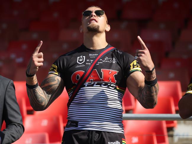 3/10/22: James Fisher-Harris??Penrith Panthers fan day at BlueBet Stadium after winning the 2022 premiership. John Feder/The Daily Telegraph