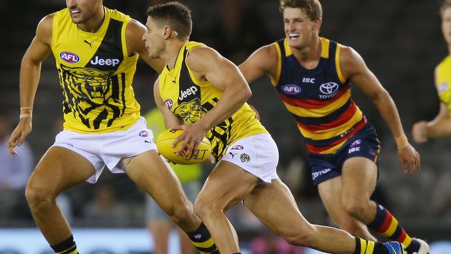 Dion Prestia in action for the Tigers. Picture: Getty Images