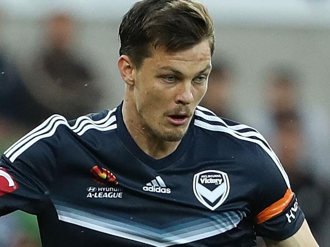 MELBOURNE, AUSTRALIA - DECEMBER 02: James Donachie of the Victory controls the ball during the round nine A-League match between Melbourne Victory and Perth Glory at AAMI Park on December 2, 2016 in Melbourne, Australia. (Photo by Robert Cianflone/Getty Images)