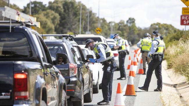 The Prime Minister’s greatest failure in the pandemic has been to tolerate the drastic and delinquent overreach of the premiers. Picture: NCA NewsWire / Gary Ramage