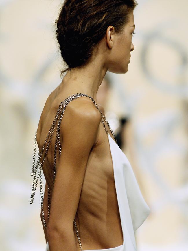 A model walks at Paris Fashion Week in 2006. (Pic: Karl Prouse/Getty)