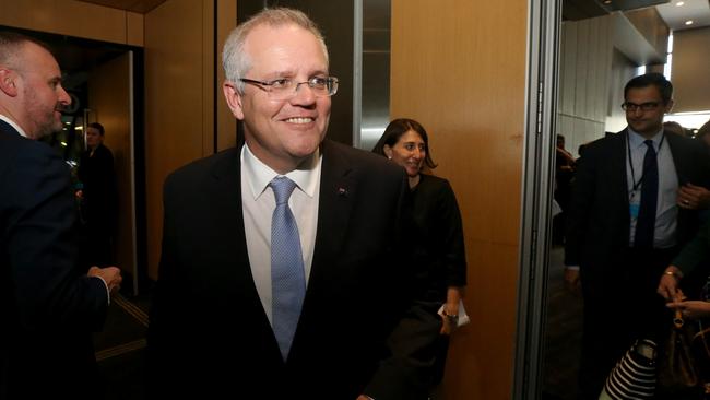 Prime Minister Scott Morrison has said that while we’re a secular democracy, that does not mean Australians are “godless people”. Picture: AAP/Kelly Barnes