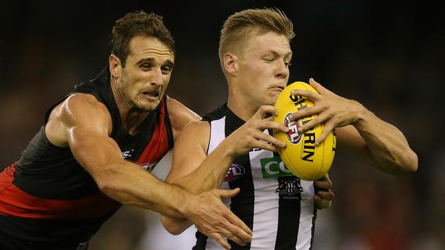 Jordan De Goey was hurt playing with his dog. Picture: Wayne Ludbey