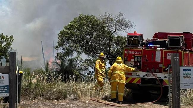 The blaze in Point Lonsdale that burnt almost two acres. Photo: Supplied.
