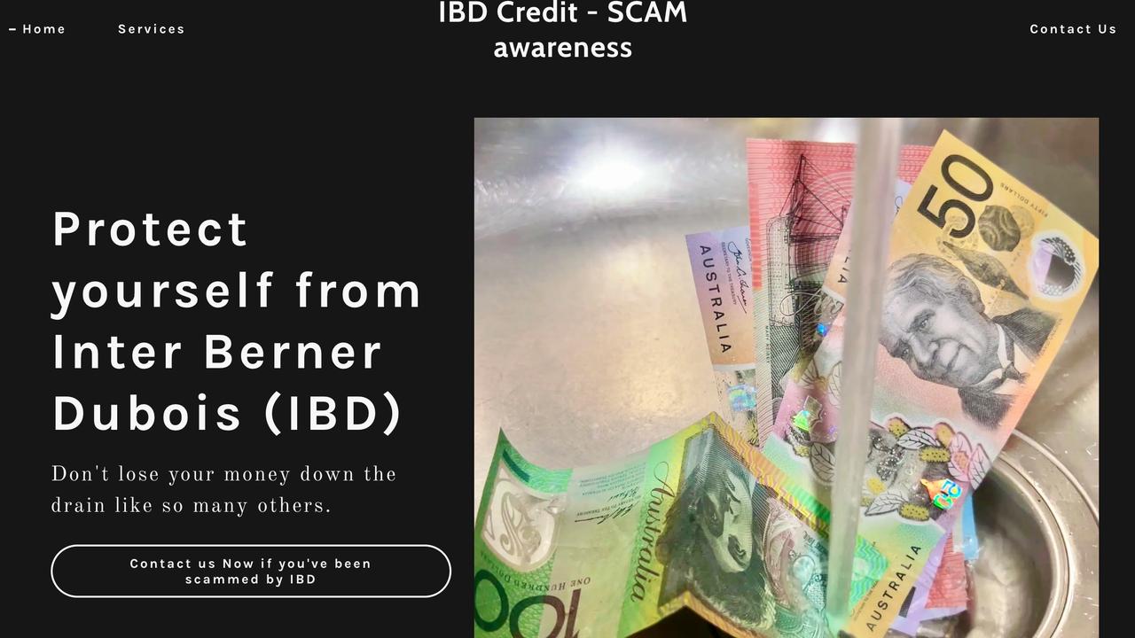 A screen grab of the IBD Credit website. Picture: https://ibd-credit.co/