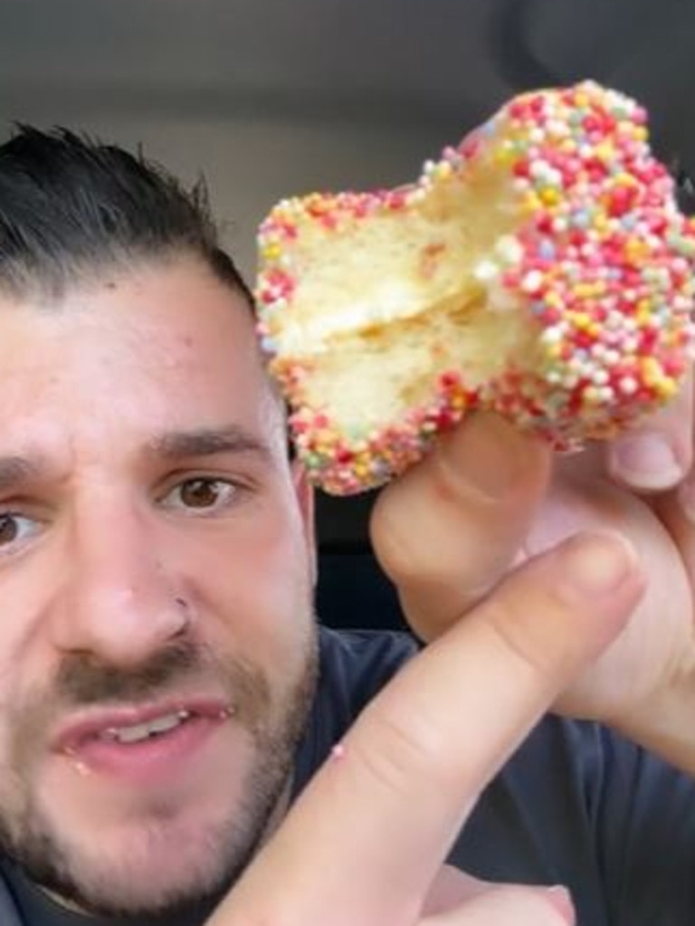 The Fairy Bread version has a ‘toasted’ buttercream inside. Picture: TikTok