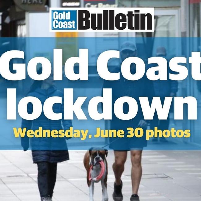 Photos from day one of lockdown on the Gold Coast.