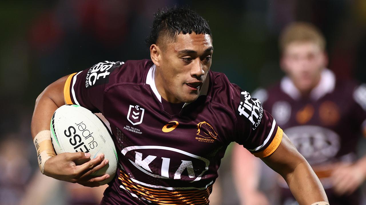 TC Robati is among an exciting crop of young players coming through at the Broncos. Picture: Cameron Spencer/Getty Images