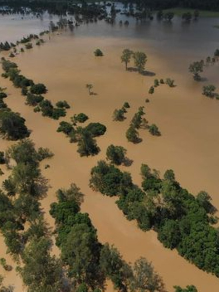 Coutts Crossing floods. Picture: Sharn Domatas