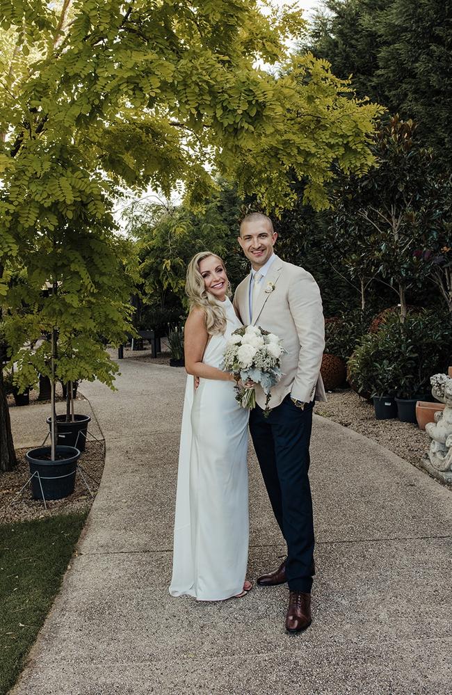 Alicia and Josh Boyd wed at Grow Event Space in Cheltenham. Picture: Baker Boys