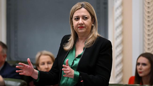 Queensland Premier Annastacia Palaszczuk in Question Time during the last parliamentary sitting of the year. Picture: Dan Peled / NCA NewsWire