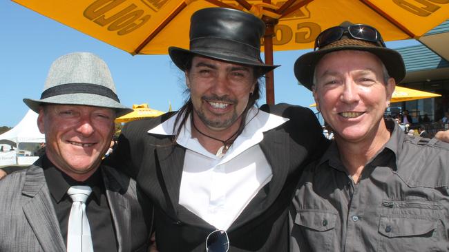 John Black, Chris Agnew and James Byrne, all from Ballina Shire, at the Ballina Cup. Picture: Graham Broadhead