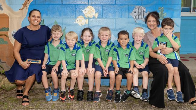 Hampden State School Ms Kharla Wright, Hudson Cover, Louis Turner, Bria Grima, Hunter Oosen, Russell Hull, Lachlan Grieve,Ms Roanna Capone, Howard Westcott Picture: Michaela Harlow.