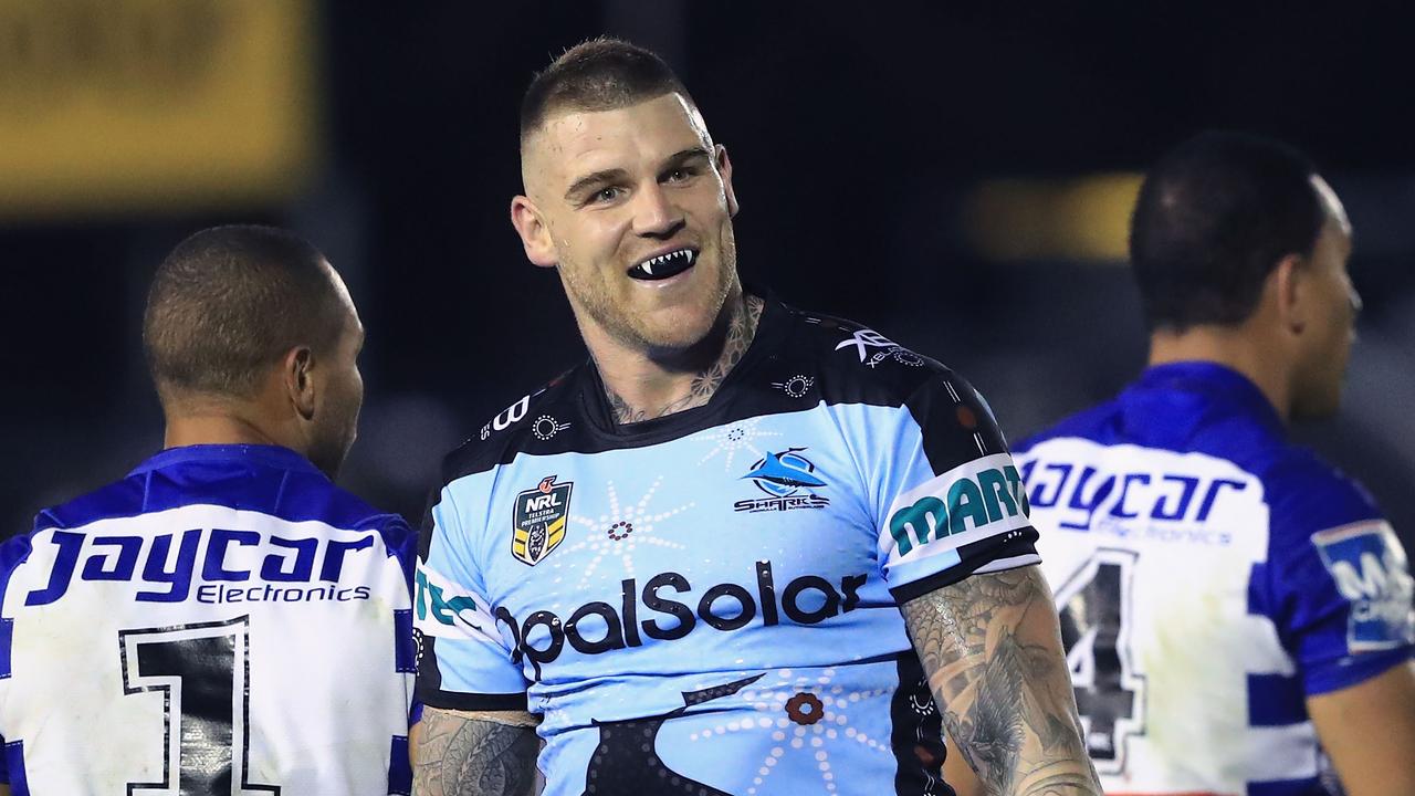 Josh Dugan could soon have an equal share of the Sharks fullback role with Valentine Holmes.