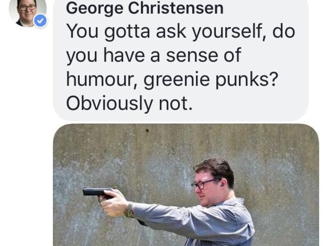 The offending George Christensen post.