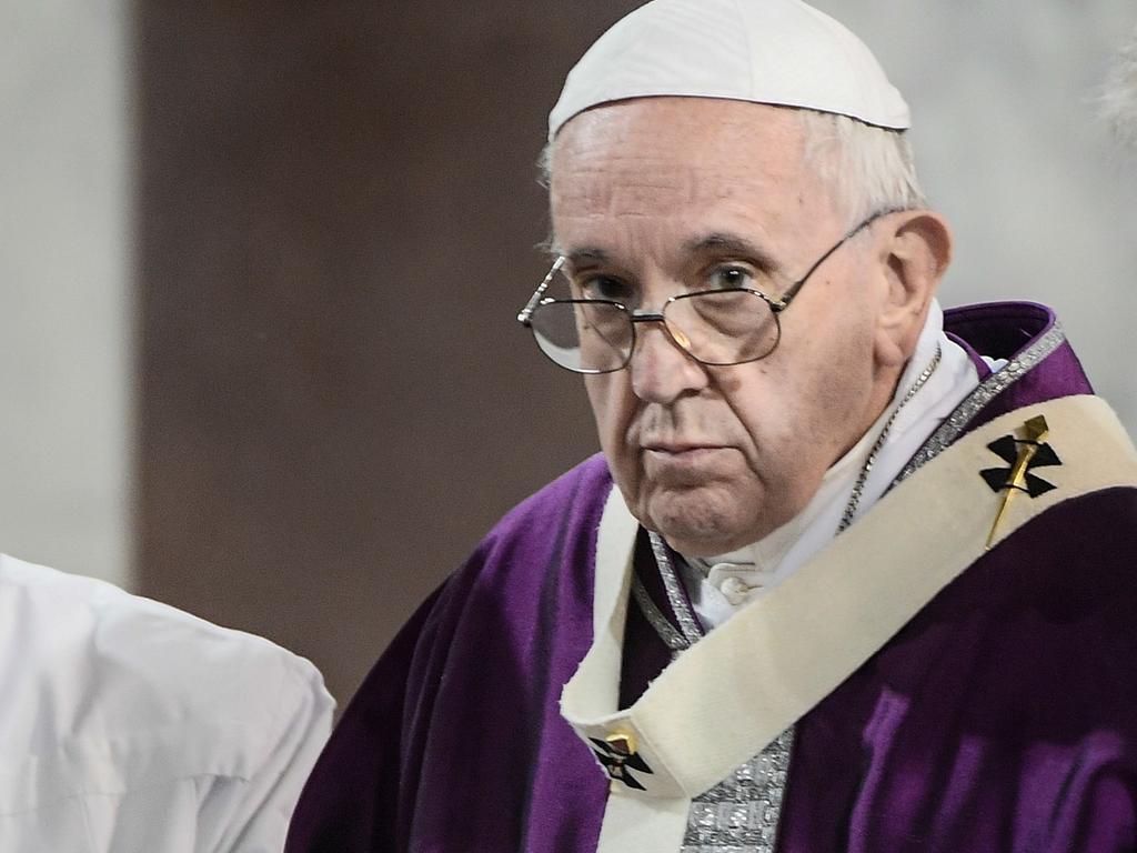 Pope Francis was “deeply saddened” to learn of the massacre. Picture: AFP