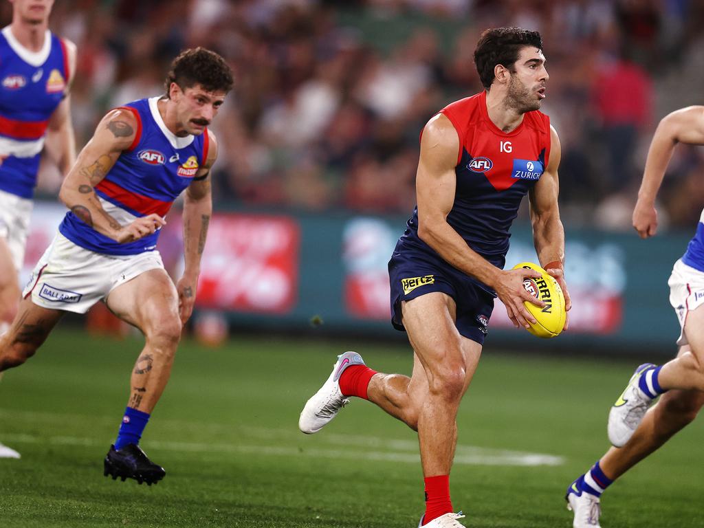 The Demons may have to hold off the Dogs for fourth spot. Picture: Michael Klein