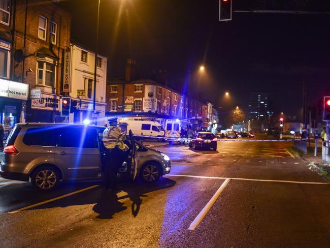 A part of Hagley Rd, Birmingham was sealed off. Picture by Michael Scott/Caters News