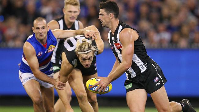 Collingwood will play Western Bulldogs in Round 1. Picture: Michael Klein