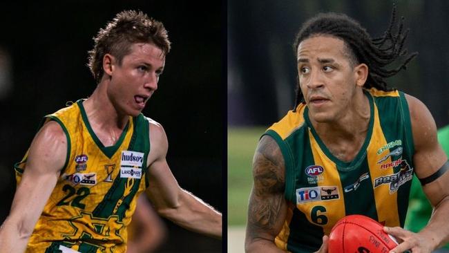 Mitch Musgrove for St Mary's and Silver Yousif for PINT in the 2024-25 NTFL season.