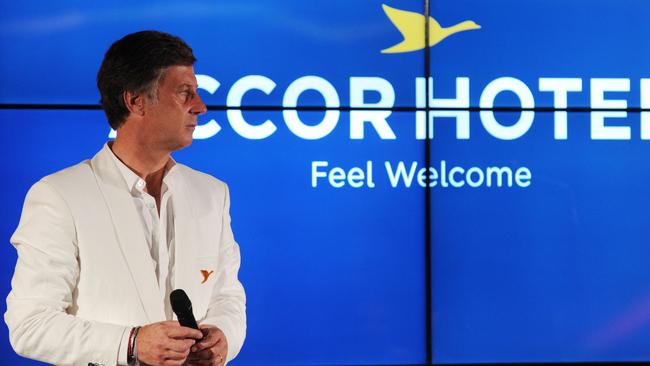 French hotel group Accor's Chief Executive Officer and chairman Sebastien Bazin. Picture: AFP