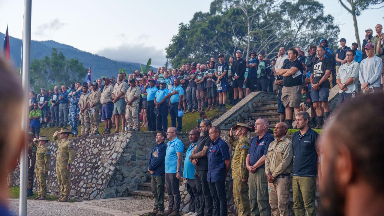 Approximately 400 people attended the remote ceremony. Picture: X/Supplied.