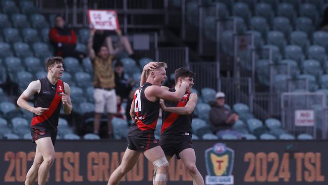 Blade Sulzberger and Declen Chugg North Launceston. TSL grand final 2024 - North Launceston V Lauderdale. Picture: Nikki Davis-Jones