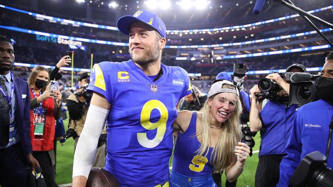 Life is good for Matthew Stafford. Photo by Christian Petersen/Getty Images