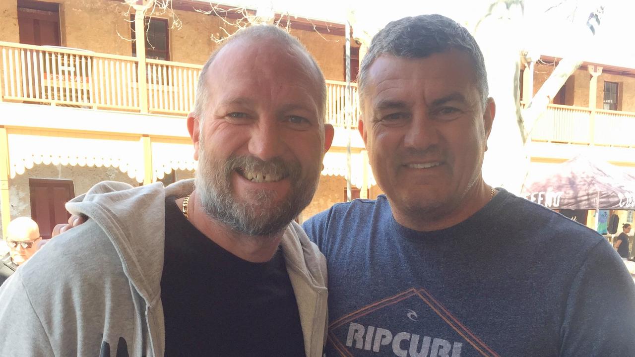 Danny Southern and Peter Sumich had a chance meeting in the Fremantle markets — and put the incident of 27 years ago to bed.