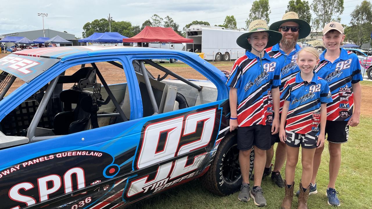 Tim Gaffel, with Ashton, Kyah and Aiden Gaffel, Bundaberg.