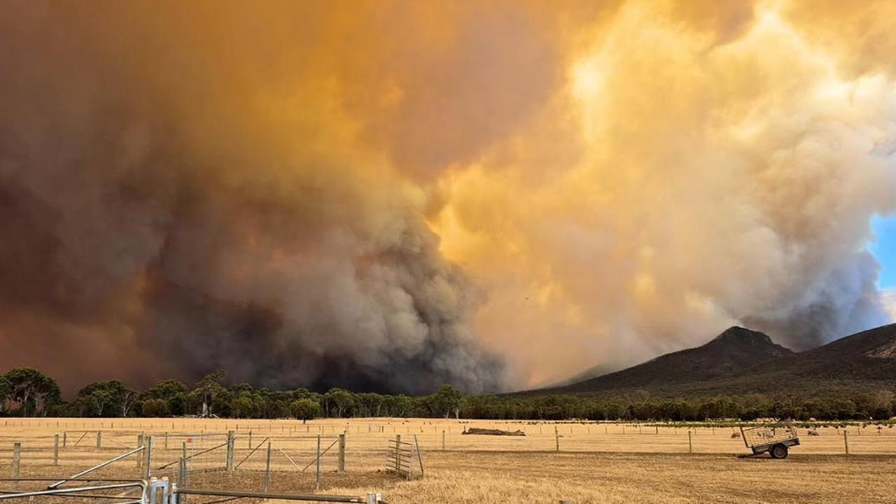 Fires are set to get worse as a result of conditions forecast for Thursday. Picture: Instagram