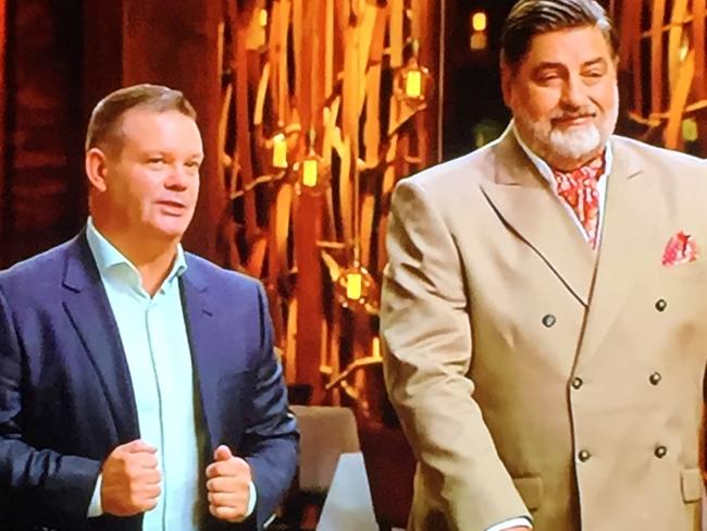 MasterChef Gary Mehigan and Matt Preston during the mystery box challenge. Picture: Supplied