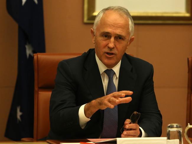 M Malcolm Turnbull will today plead with gas companies to help secure manufacturing jobs and provide low-cost heating for families by bolstering domestic supply. Picture: Kym Smith