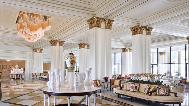 Poznanovic caused $7000 in damages after breaking a table and destroying a large glass door inside the Palazzo Versace hotel, now known as Imperial Hotel, while running away from police. Picture: Supplied