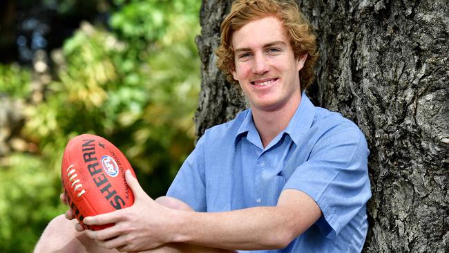 In one season Norwood’s Harrison Petty has gone from unknown to hot draft property. Picture: Bianca De Marchi.