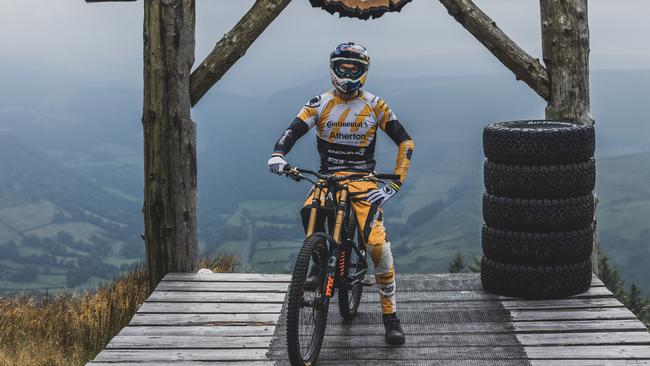 Gee Atherton at Red Bull Hardline in Dinas Mawydd, Wales, United Kingdom on September 2, 2022. Picture: Dan Griffiths.