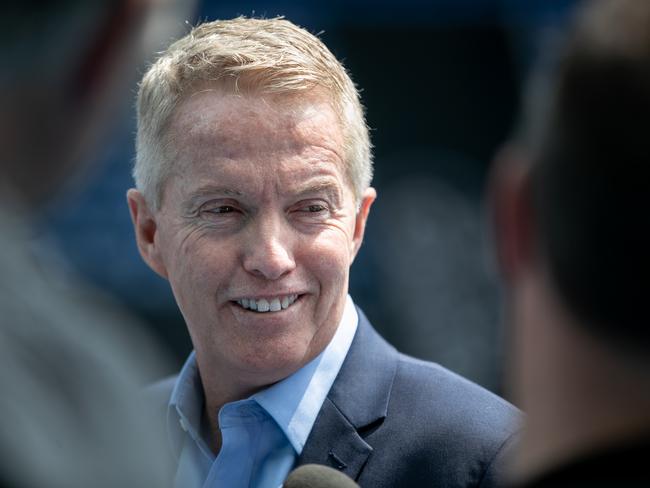 Craig Tiley is seen during an Australian Open media opp at Rod Laver Arena in Melbourne, Wednesday, January 8, 2020. (AAP Image/Supplied by Tennis Australia, Fiona Hamilton) NO ARCHIVING, EDITORIAL USE ONLY